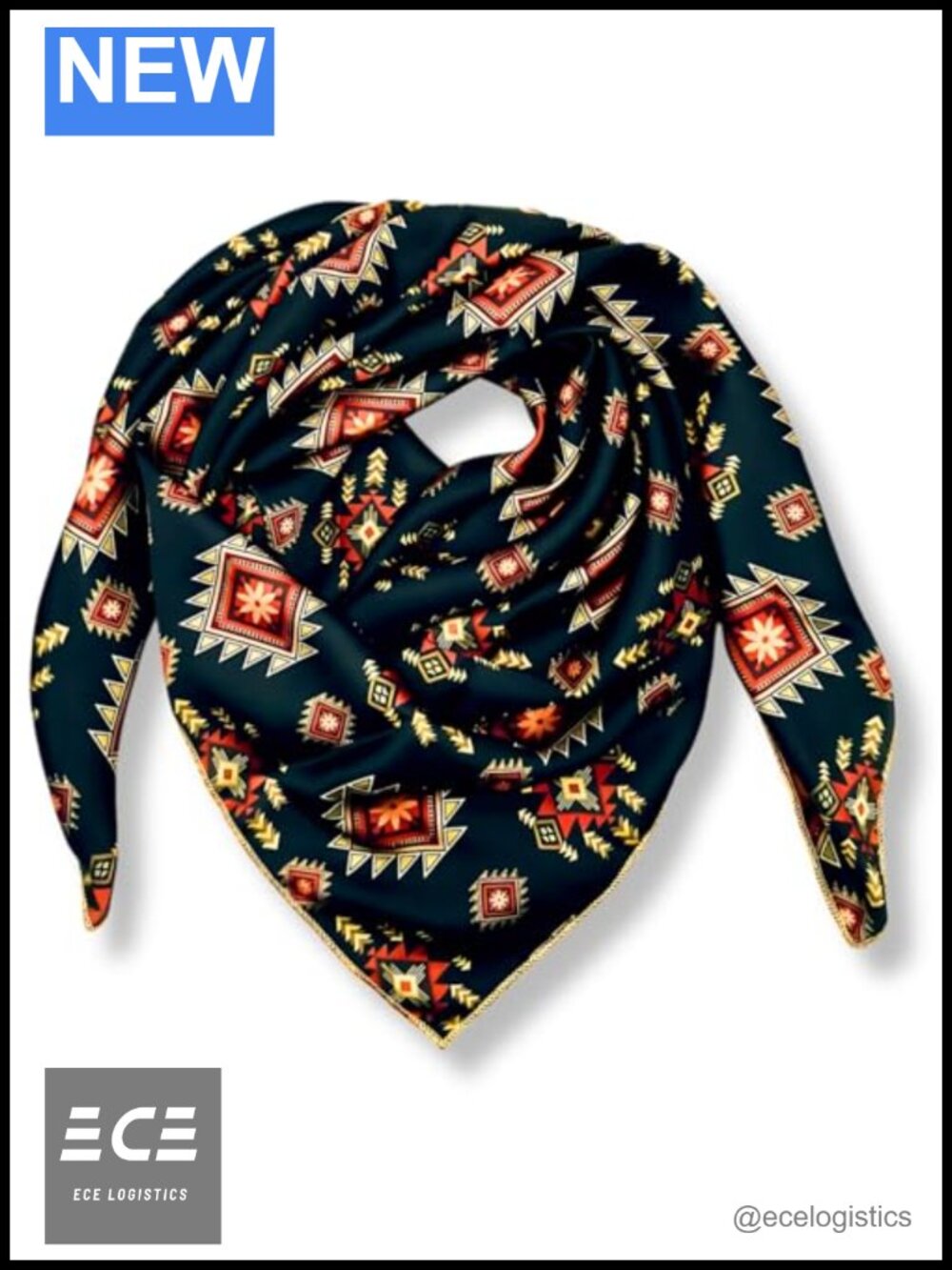 Silk Blend Wild Rag Scarf 36 Inch Western Cowboy Bandana Square Paisley